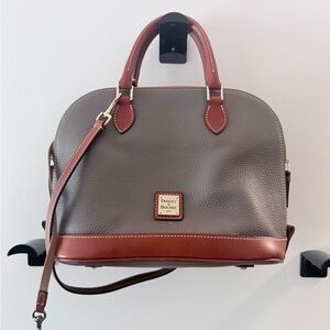 Dooney & Bourke Pebble Zip Satchel